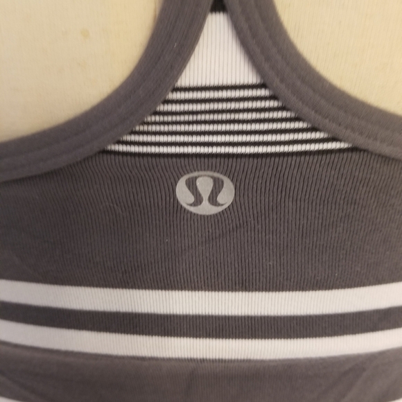 Lululemon Power Y Tank Top Sz 4 Striped Multicolor - Picture 4 of 5